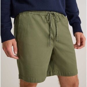 QUINCE COTTON 7 CHINO DRAWSTRING SHORTS GREEN - XL